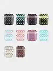 Коричневый чехол для наушников Airpods силиконовый