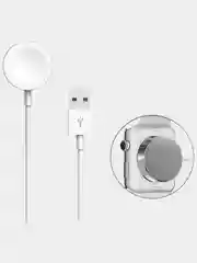 Белый магнитная БЕСПРОВОДНАЯ зарядка для Apple Watch 4/3/2/1, кабель для часов hoco CW16