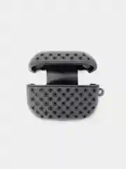Серый меланж чехол для наушников Airpods силиконовый