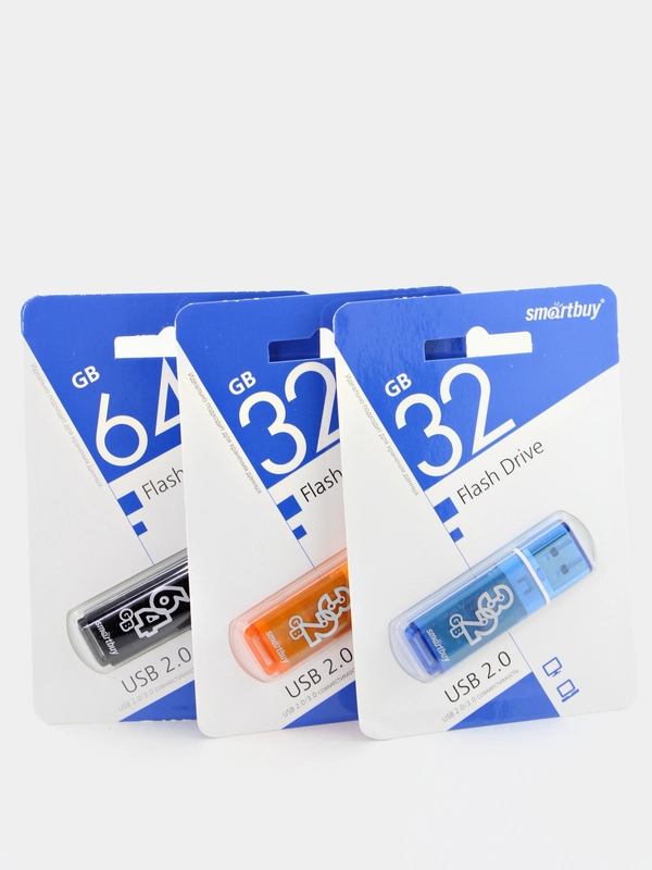 USB флеш накопитель SmartBuy Glossy флешка 8 / 16 / 32 / 64 gb