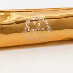 Золотой пенал школьный,зеркальный