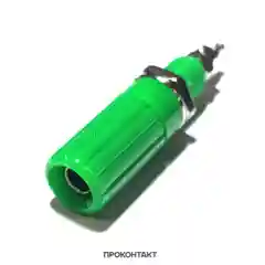 Зеленый гнездо "банан" Z019, 4 mm, Binding Post