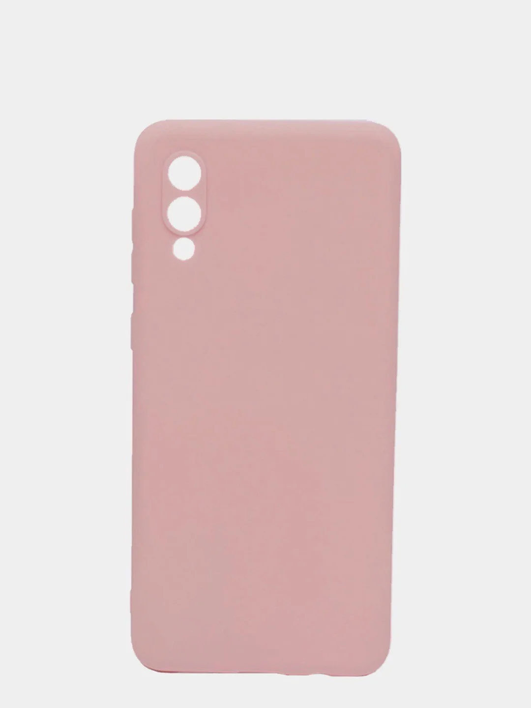 Бежевый чехол Samsung Galaxy A02 (2021), силиконовый