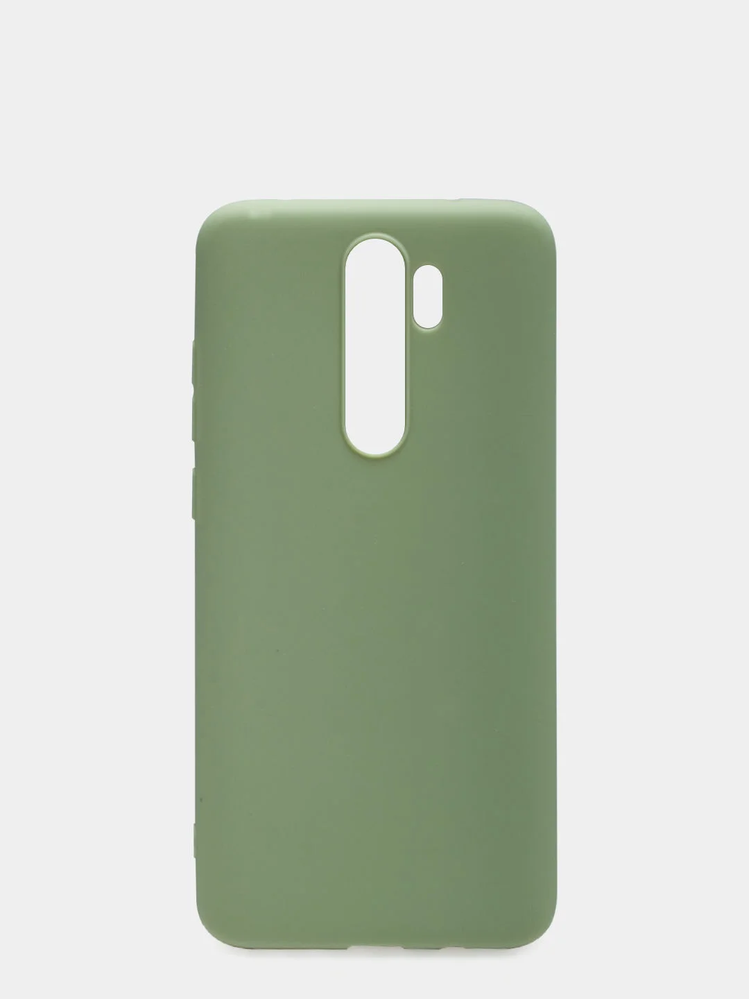 Оливковый чехол для Xiaomi Redmi Note 8 Pro силиконовый, матовый, однотонный