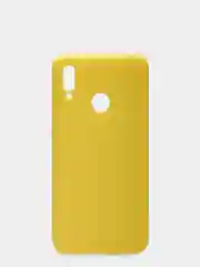 Желтый чехол силиконовый для Huawei P Smart 2019/10 Lite, матовый