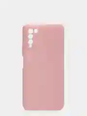 Розовый чехол для Huawei Honor 10X Lite силиконовый, матовый, однотонный