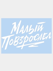 Наклейка на авто "МАЛЫЙ ПОВЗРОСЛЕЛ" 20х13см