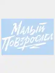 Наклейка на авто "МАЛЫЙ ПОВЗРОСЛЕЛ" 20х13см