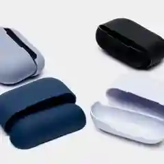 Голубой чехол для Apple AirPods Pro силиконовый