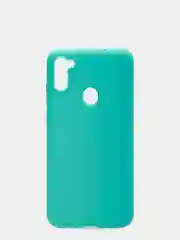 Бирюзовый чехол для Samsung A11/A115F/M11 силиконовый, матовый, однотонный