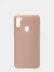 Бежевый чехол для Samsung A11/A115F/M11 силиконовый, матовый, однотонный