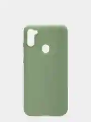 Оливковый чехол для Samsung A11/A115F/M11 силиконовый, матовый, однотонный