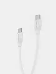 Белый кабель зарядный Borofone BX19 (3A, Type-C/Lightning, Type-C/Type-C для iPhone и Android)