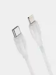 Белый кабель зарядный Borofone BX19 (3A, Type-C/Lightning, Type-C/Type-C для iPhone и Android)