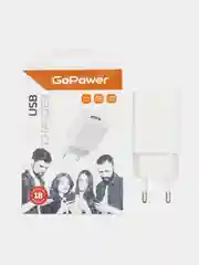 Сетевое зарядное устройство GoPower 1xUSB 2.4A