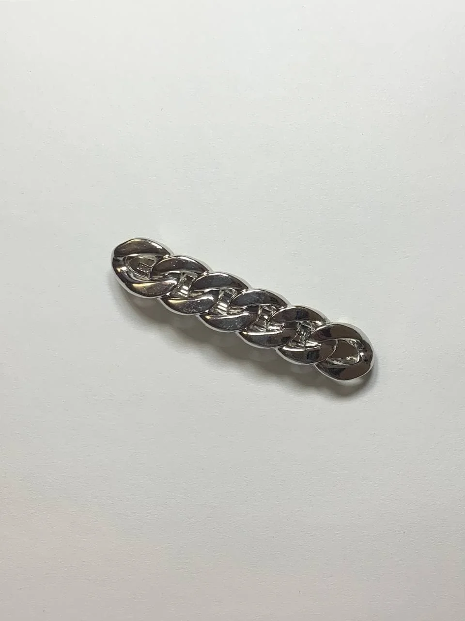 Серебряный заколка с цепью