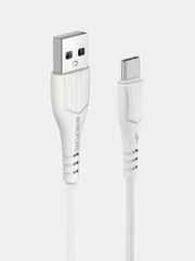 Кабель для зарядки TYPE-C Borofone BX17, ГИБКИЙ USB кабель 1м, 2.0A