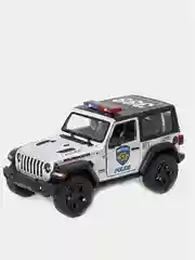 Белый металлическая машина Jeep Wrangler 2018 "Police", "Firefighter" KT5412DPR