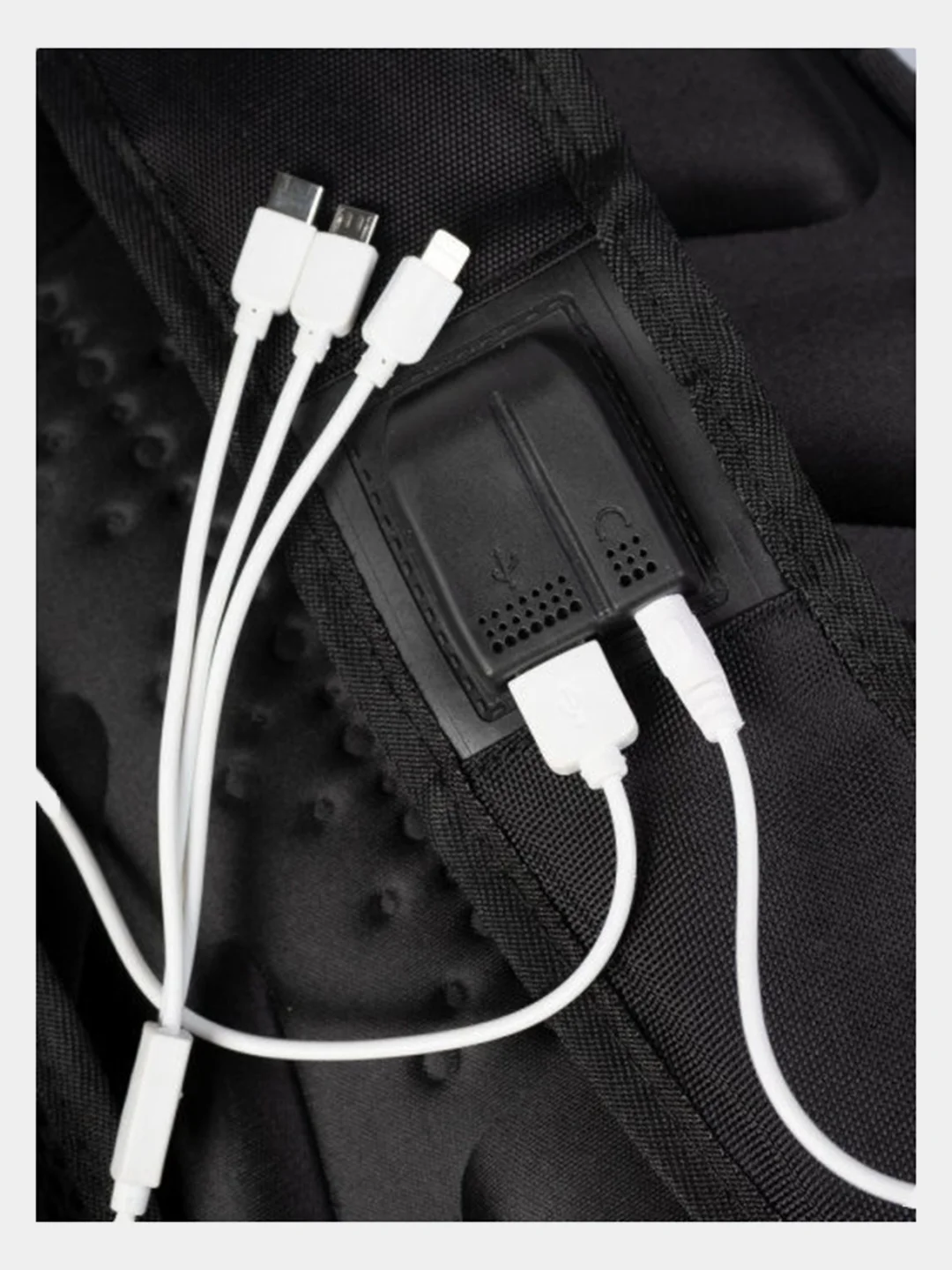 Зеленый мужской школьный рюкзак с USB