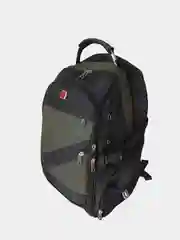 Зеленый мужской школьный рюкзак с USB