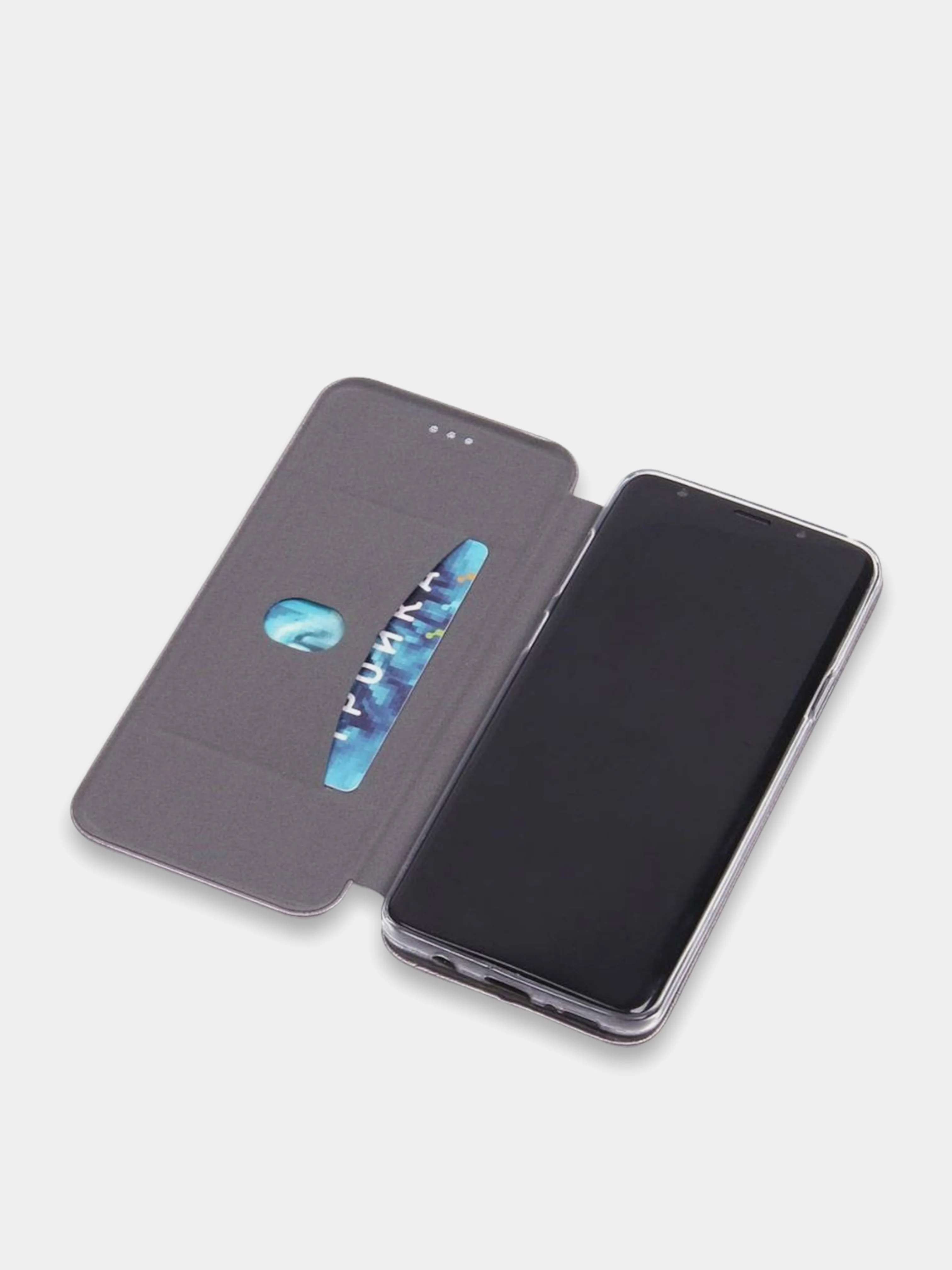 Черный чехол книжка на Samsung Galaxy A01