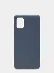 Синий чехол для Samsung A31 2020/A315F силиконовый матовый однотонный