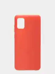 Красный чехол для Samsung A31 2020/A315F силиконовый матовый однотонный