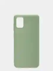 Оливковый чехол для Samsung A31 2020/A315F силиконовый матовый однотонный