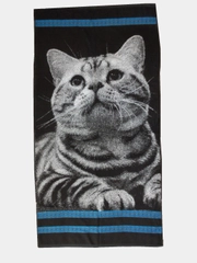 Полотенце банное махровое "Котик", 70 х 140 см