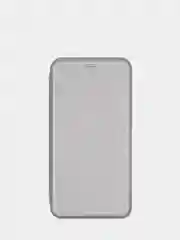 Серебряный чехол книжка для Xiaomi Redmi Note 10