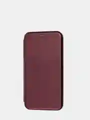 Багровый чехол книжка для Xiaomi Redmi Note 10