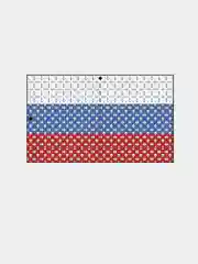 Канва для вышивания крестиком "Флаг России", размер 7,8 х 5,2 см