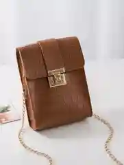 Коричневый сумка для смартфона, маленькая