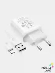 Черный сетевое зарядное устройство BOROFONE BA52A USB-Type-C/USB-Lightning(Apple Iphone)