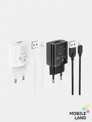 Черный сетевое зарядное устройство BOROFONE BA52A USB-Type-C/USB-Lightning(Apple Iphone)