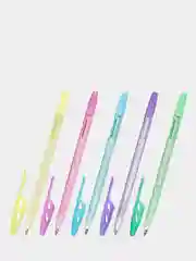 Прозрачный синяя шариковая ручка "Pastel"