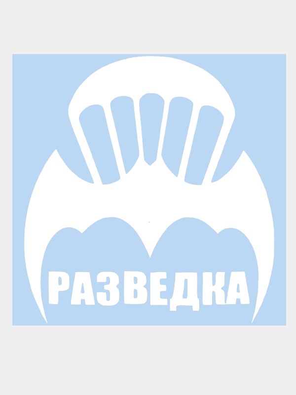 Наклейка на авто "Разведка", 15 х 14 см