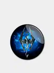 Желтый значки Witcher, Fallout, Skyrim, Diablo, Dota, Dishonored, фильмы, игры, ведьмак, Диабло