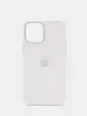 Белый чехол Silicone Case Premium для Apple iPhone 12 / 12 Pro