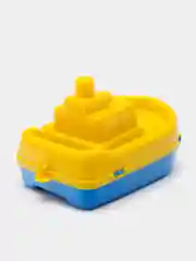 Игрушка для купания 4 цвета в ванной Полесье "Кораблик", корабль катер для ванны