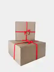 Картонная коробка 20х20х10, микрогофрокартон, самосборная, подарочная коробка