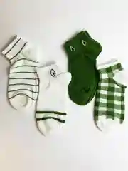 Зеленый носки женские короткие