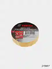Желтый изолента TUNDRA, ПВХ, 15 мм х 10 м, 130 мкм