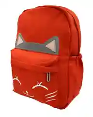 Рюкзак для девочки "Кошка", красный