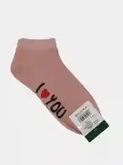 Коралловый меланж носки женские из хлопка