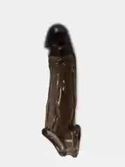 Черный насадка на пенис Long Passion