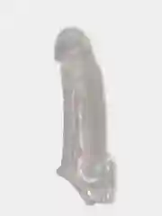 Белый насадка на пенис Long Passion