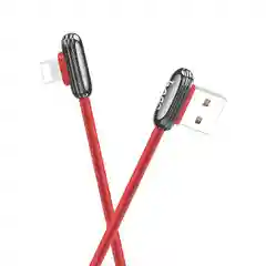 Красный кабель USB на Lightning U60 Soul secret