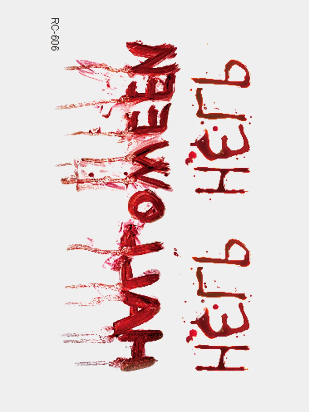 Желтый временные татуировки на Halloween