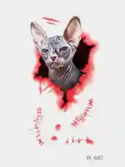 Бирюзовый временные татуировки на Halloween